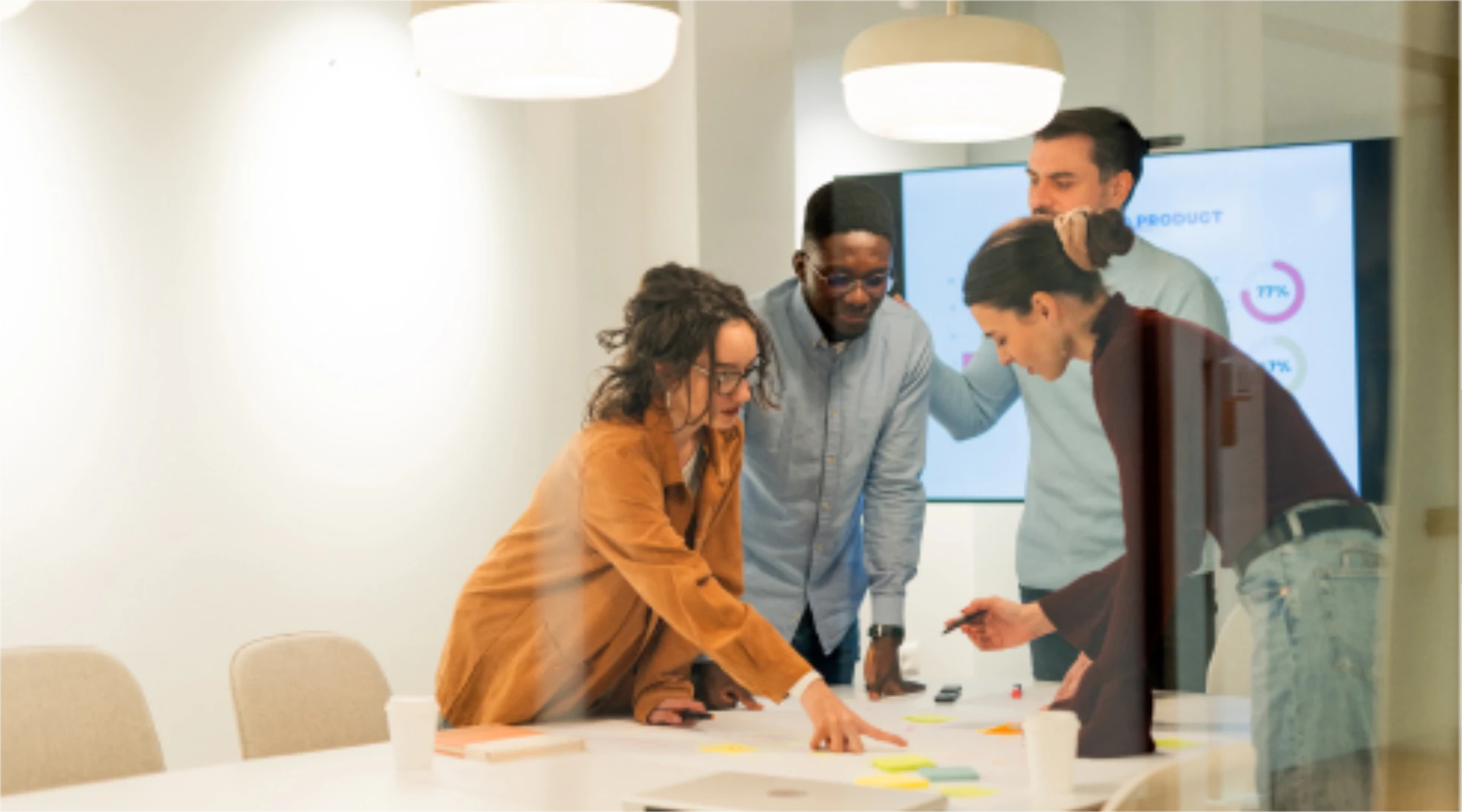 team strategizing at the table